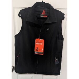 New No Battery ActionHeat Mens 5V Rechargeable Heated Softshell Vest Black Large